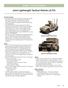 Joint Lightweight Tactical Vehicle (JLTV)