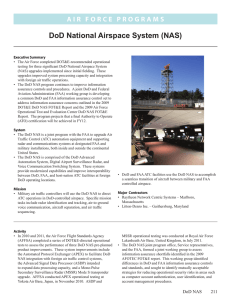 DoD National Airspace System (NAS)