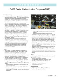 F-15E Radar Modernization Program (RMP)