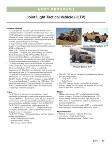 Joint Light Tactical Vehicle (JLTV)