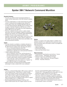 Spider XM-7 Network Command Munition
