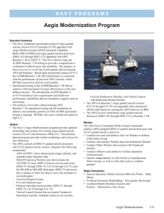 Aegis Modernization Program