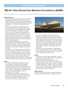 MQ-4C Triton Broad Area Maritime Surveillance (BAMS)