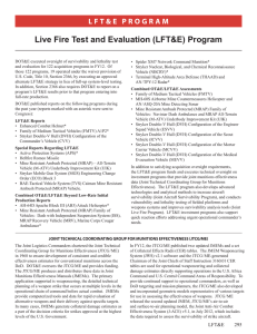 Live Fire Test and Evaluation (LFT&amp;E) Program