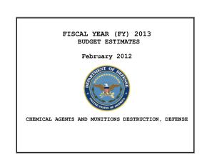 FISCAL YEAR (FY) 2013 BUDGET ESTIMATES  February 2012