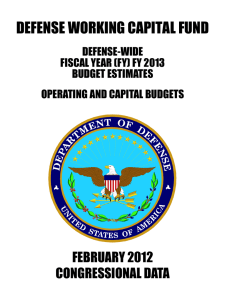 DEFENSE WORKING CAPITAL FUND  FEBRUARY 2012 CONGRESSIONAL DATA
