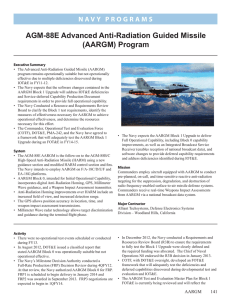 AGM‑88E Advanced Anti‑Radiation Guided Missile (AARGM) Program