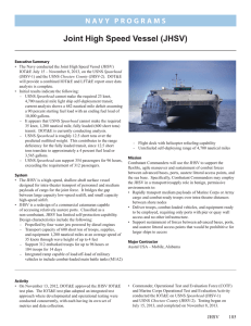 Joint High Speed Vessel (JHSV)