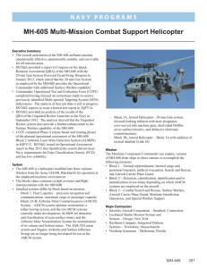 MH‑60S Multi‑Mission Combat Support Helicopter