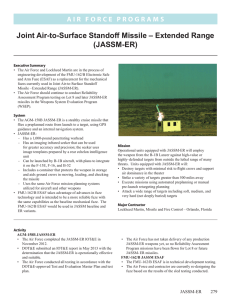Joint Air-to-Surface Standoff Missile – Extended Range (JASSM-ER)