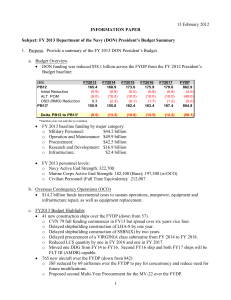 13 February 2012  a.  Budget Overview.