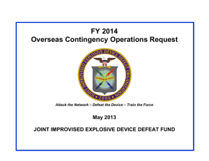 FY 2014 Overseas Contingency Operations Request  May 2013
