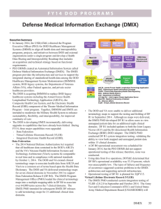 Defense Medical Information Exchange (DMIX)