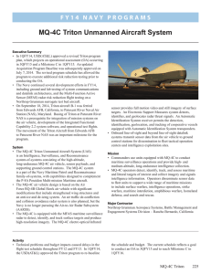 MQ-4C Triton Unmanned Aircraft System
