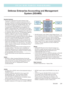 Defense Enterprise Accounting and Management System (DEAMS)