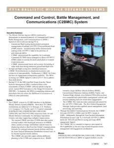 Command and Control, Battle Management, and Communications (C2BMC) System