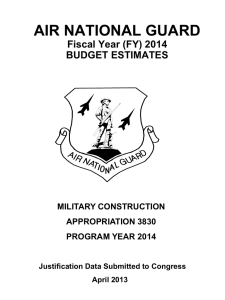 AIR NATIONAL GUARD Fiscal Year (FY) 2014 BUDGET ESTIMATES