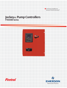 Jockey Pump Controllers FTA550E Series XG