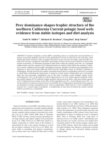 Prey dominance shapes trophic structure of the