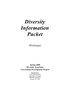 Diversity Information Packet