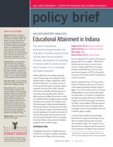 Educational Attainment in Indiana