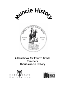 A Handbook for Fourth Grade Teachers About Muncie History