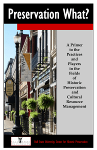 Preservation What?  A Primer to the