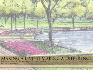 Making a Living Making a Difference Fall 2011 Newsletter
