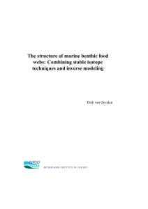The structure of marine benthic food webs: Combining stable isotope