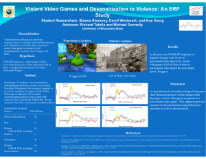 Violent Video Games and Desensitization to Violence: An ERP Study