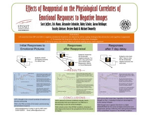 Effects of Reappraisal on the Physiological Correlates of i