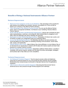 Benefits of Being a National Instruments Alliance Partner  Business Empowerment