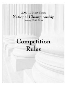 Competition Rules National Championship