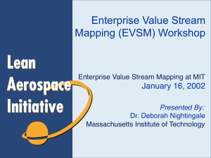 Enterprise Value Stream Mapping (EVSM) Workshop  !