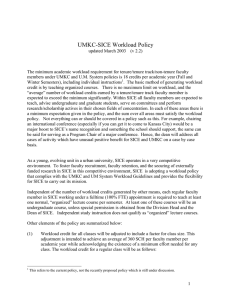 UMKC-SICE Workload Policy
