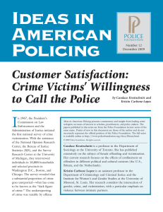 Ideas in American Policing I