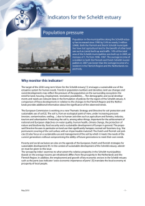 Indicators for the Scheldt estuary Population pressure
