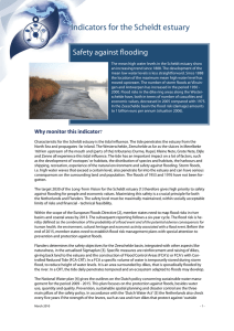 Indicators for the Scheldt estuary Safety against flooding
