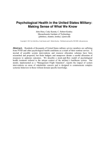 Psychological Health in the United States Military: