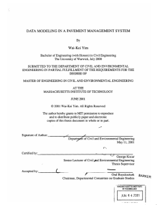 DATA  MODELING  IN  A  PAVEMENT ... Wai-Kei  Yim
