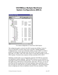 VXI/VMEbus Multiple Mainframe System Configurations (MXI-2)