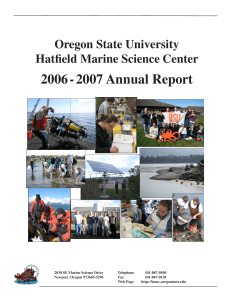 2006 - 2007 Annual Report Oregon State University