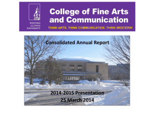 Consolidated Annual Report  2014-2015 Presentation 25 March 2014