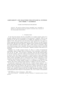 AMENABILITY AND EXACTNESS FOR DYNAMICAL SYSTEMS AND THEIR C -ALGEBRAS