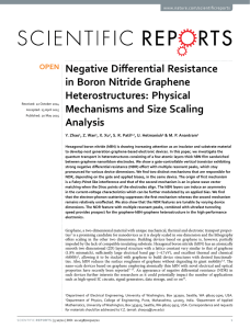 Negative Differential Resistance in Boron Nitride Graphene Heterostructures: Physical Mechanisms and Size Scaling