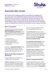 Dementia after stroke