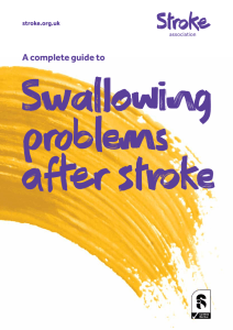 Swallowing problems after stroke A complete guide to