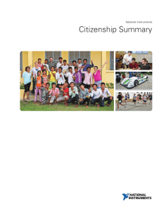 Citizenship Summary National Instruments