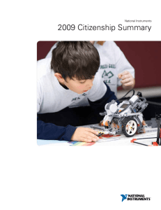 2009 Citizenship Summary National Instruments