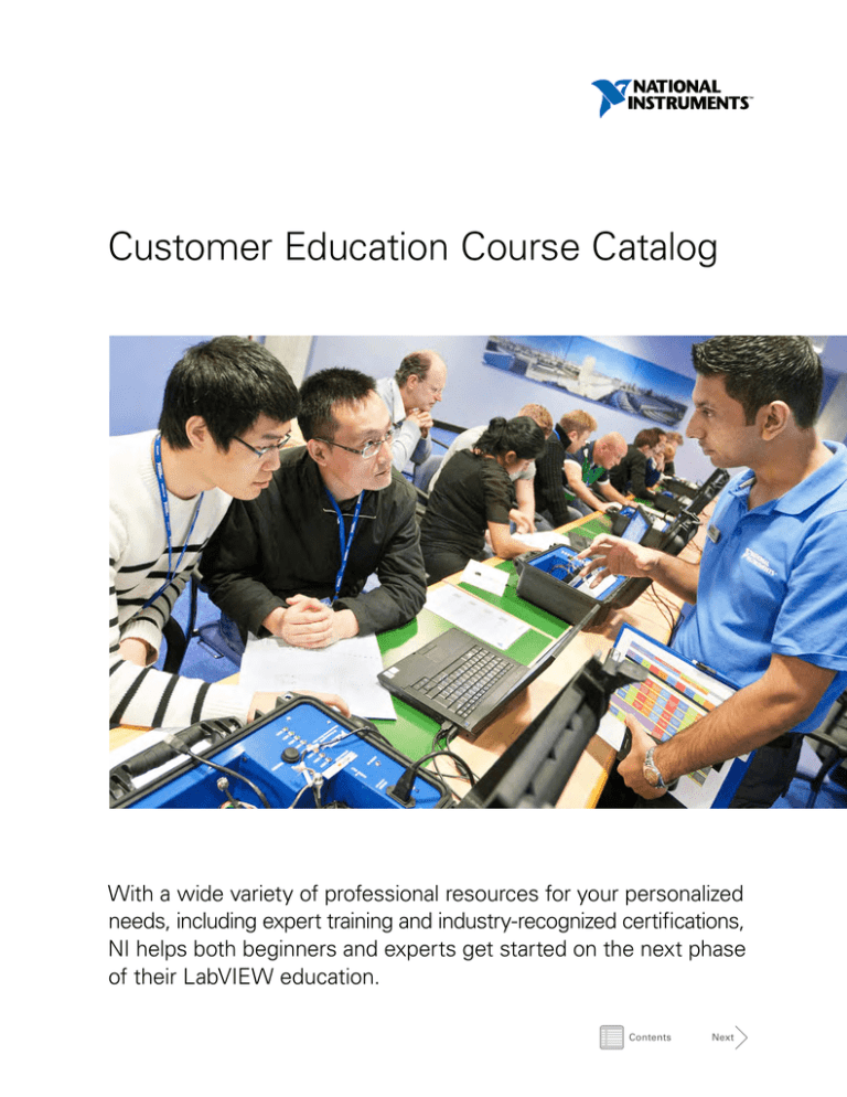 Customer Education Course Catalog